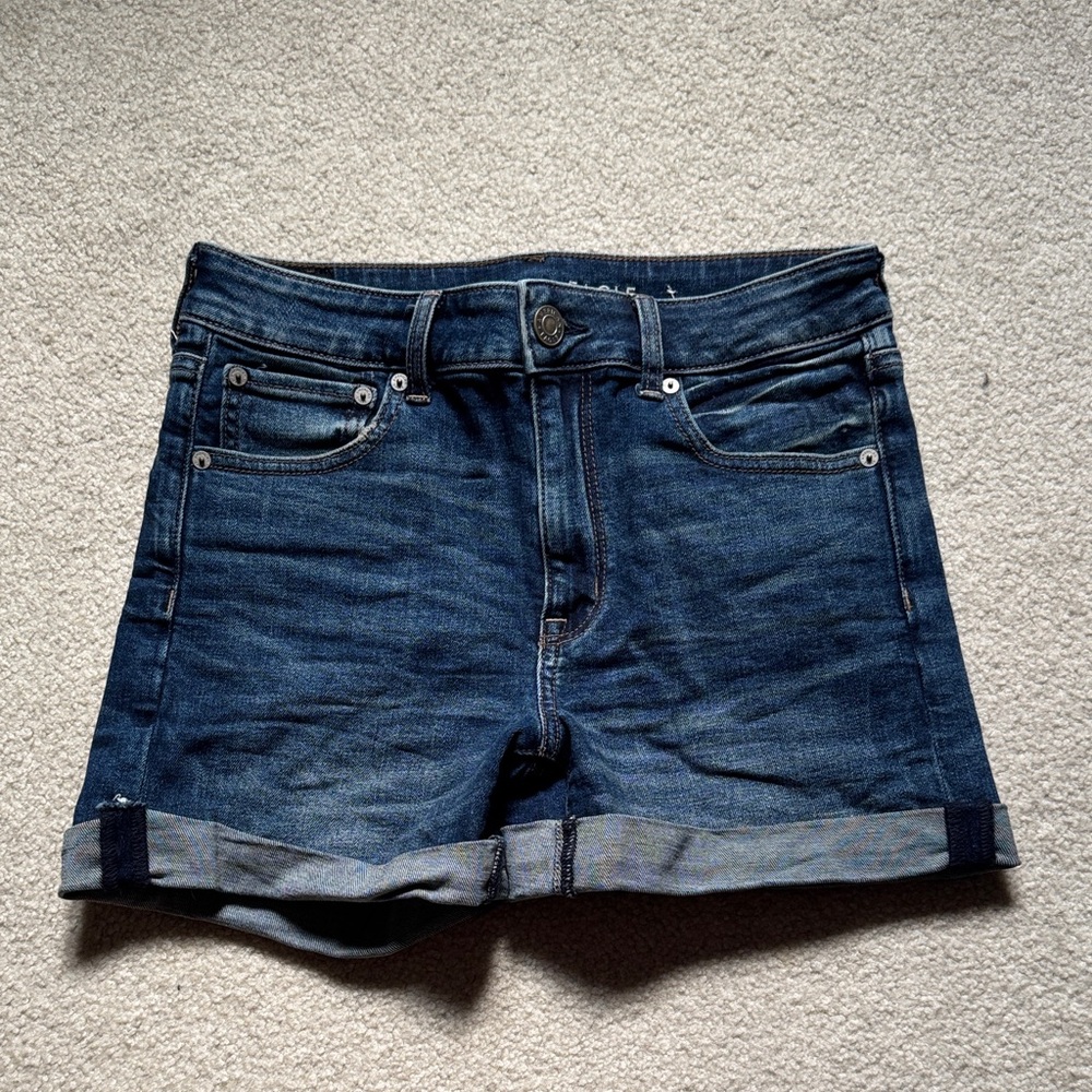 American Eagle Outfitters Blue Jean Shorts High-Waisted